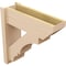 Ekena Millwork 8-in W x 24-in D x 24-in H Balboa Slat Rough Cedar Woodgrain TimberThane Outlooker, Primed Tan OUTUR080X24X24BOA24RCPR - alternate 5